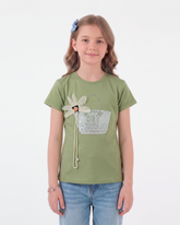 Valuables Girls' Half Sleeves T-Shirt