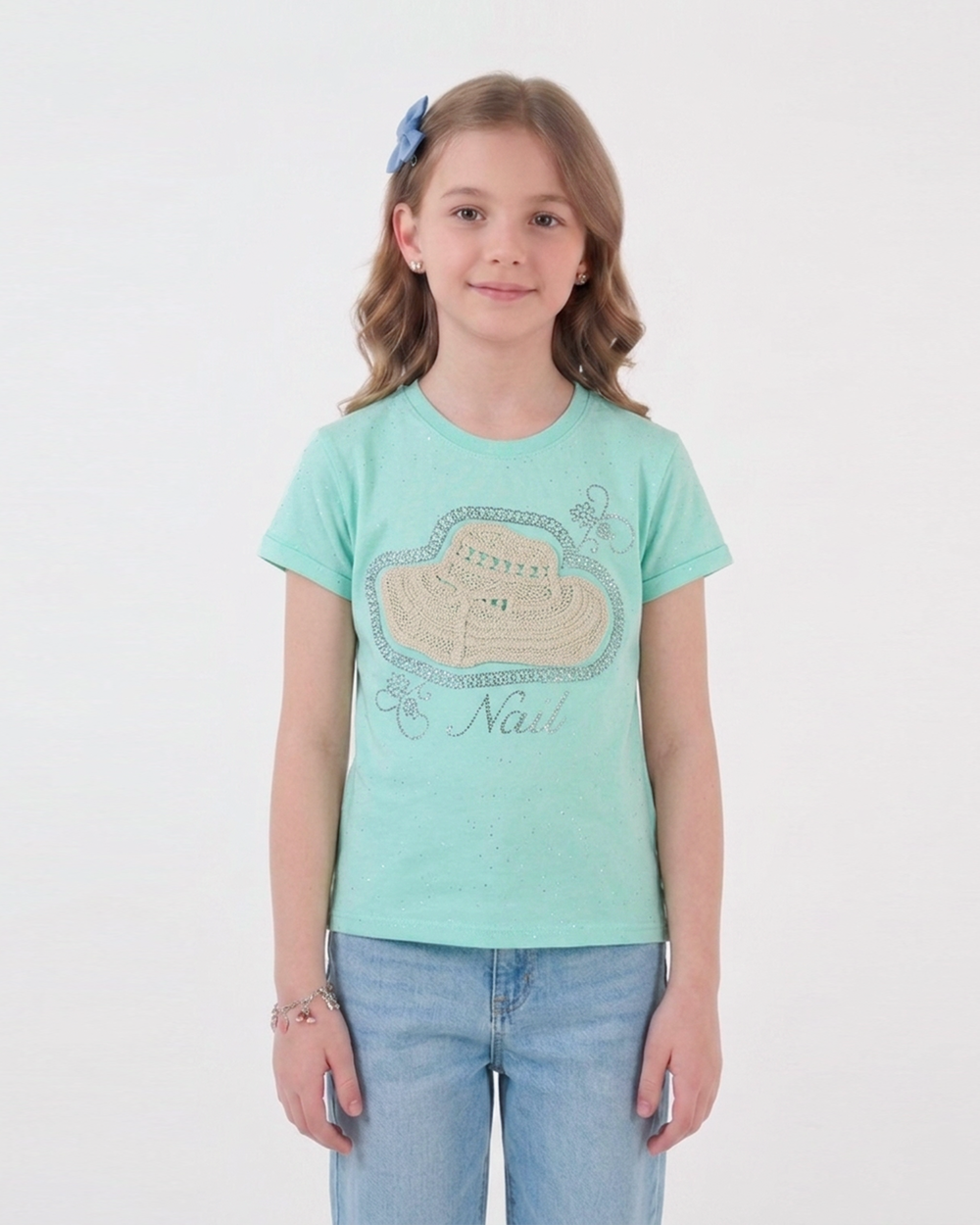 Valuables Girls' Half Sleeves T-Shirt