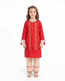 Girl's Embroidered Shalwar Kameez