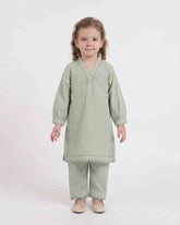 Eminent Girls' Essentials Embroidered 2Pc Suit