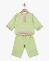 Eminent Newborn Ethnic Essentials Embroidered 2 Pc Suit