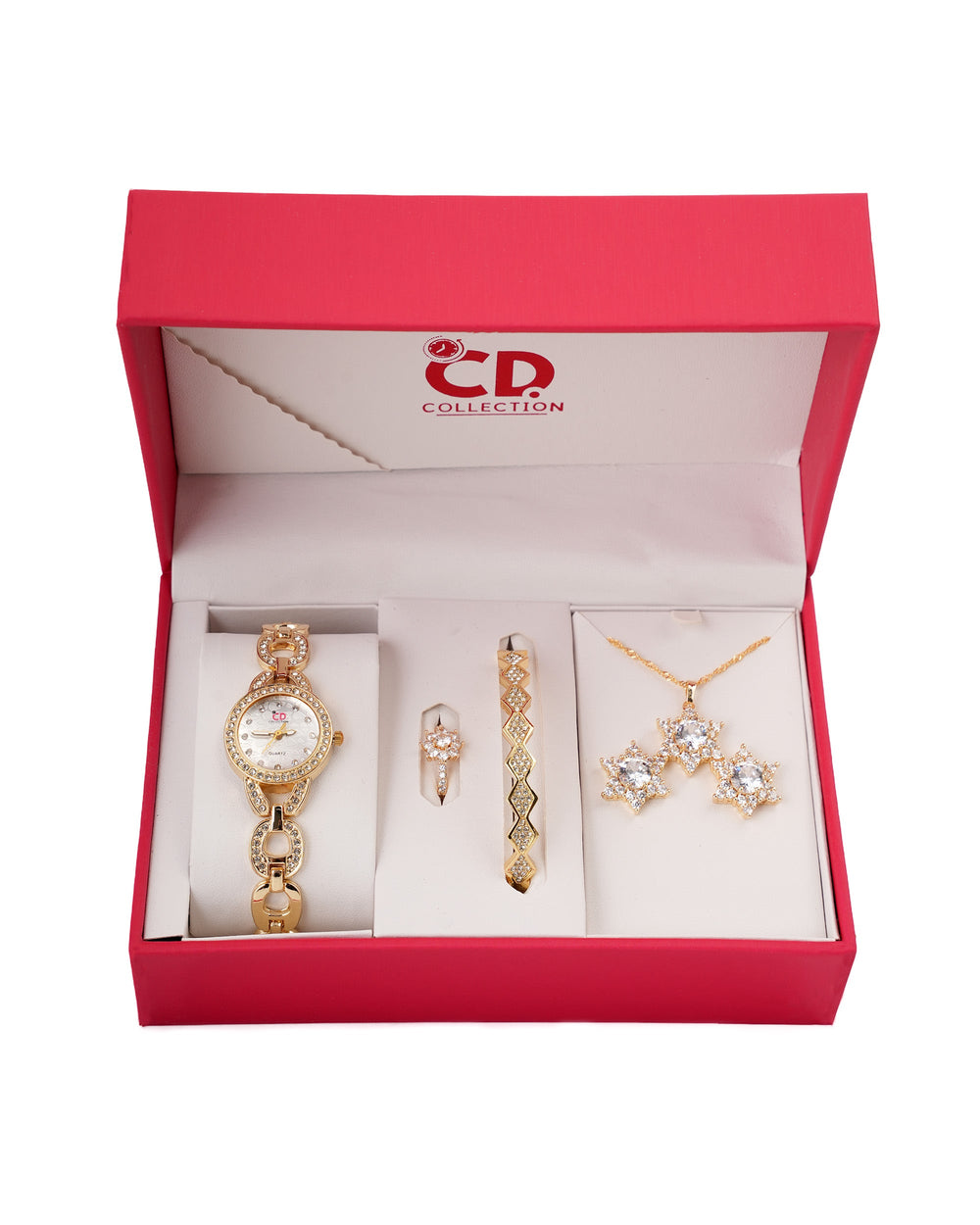 Women's Watch & Jewellery Gift Set