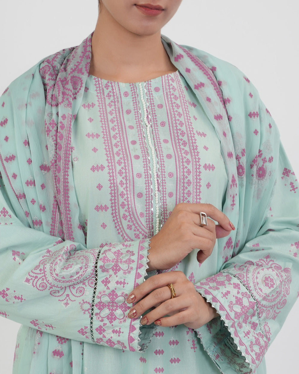 Eminent Women's Essential Printed 3Pc Suit