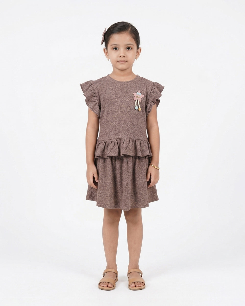 Valuables Girl’s Half Sleeves Skirt Suit