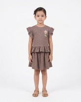 Valuables Girl’s Half Sleeves Skirt Suit