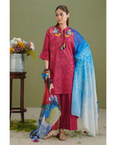 Women's Printed Suit 3-Pc - Inspired by Zara Shah Jahan - 7