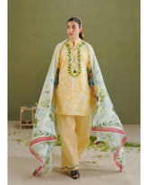 Women's Printed Suit 3-Pc - Inspired by Zara Shah Jahan - 9