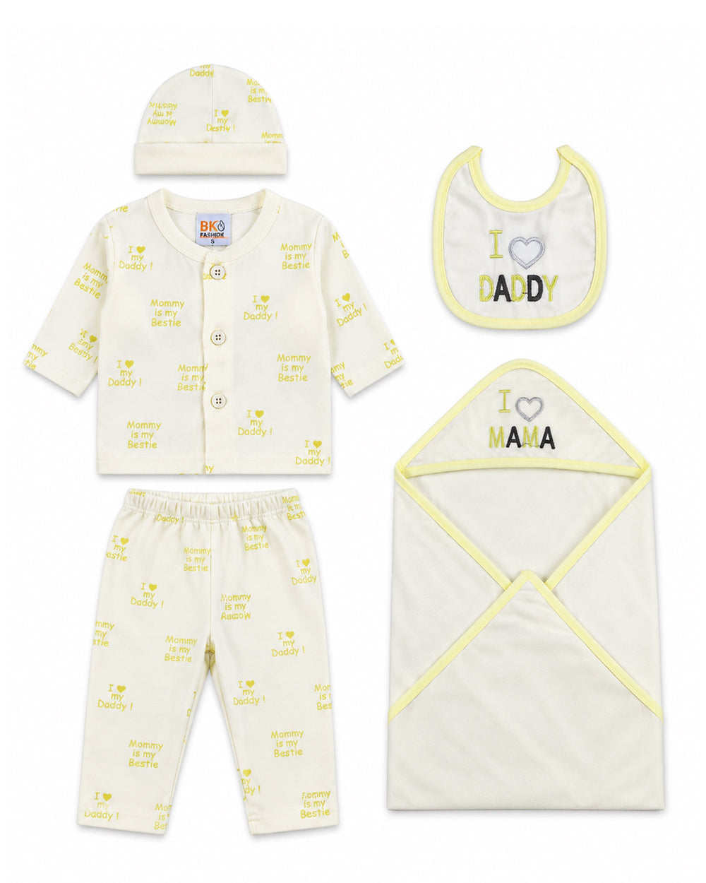 Newborn Unisex Gift Set - 5 Pcs