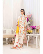 Tawakkal Lakecia Printed Schiffli Embroidered 3 Pc Suit - 7