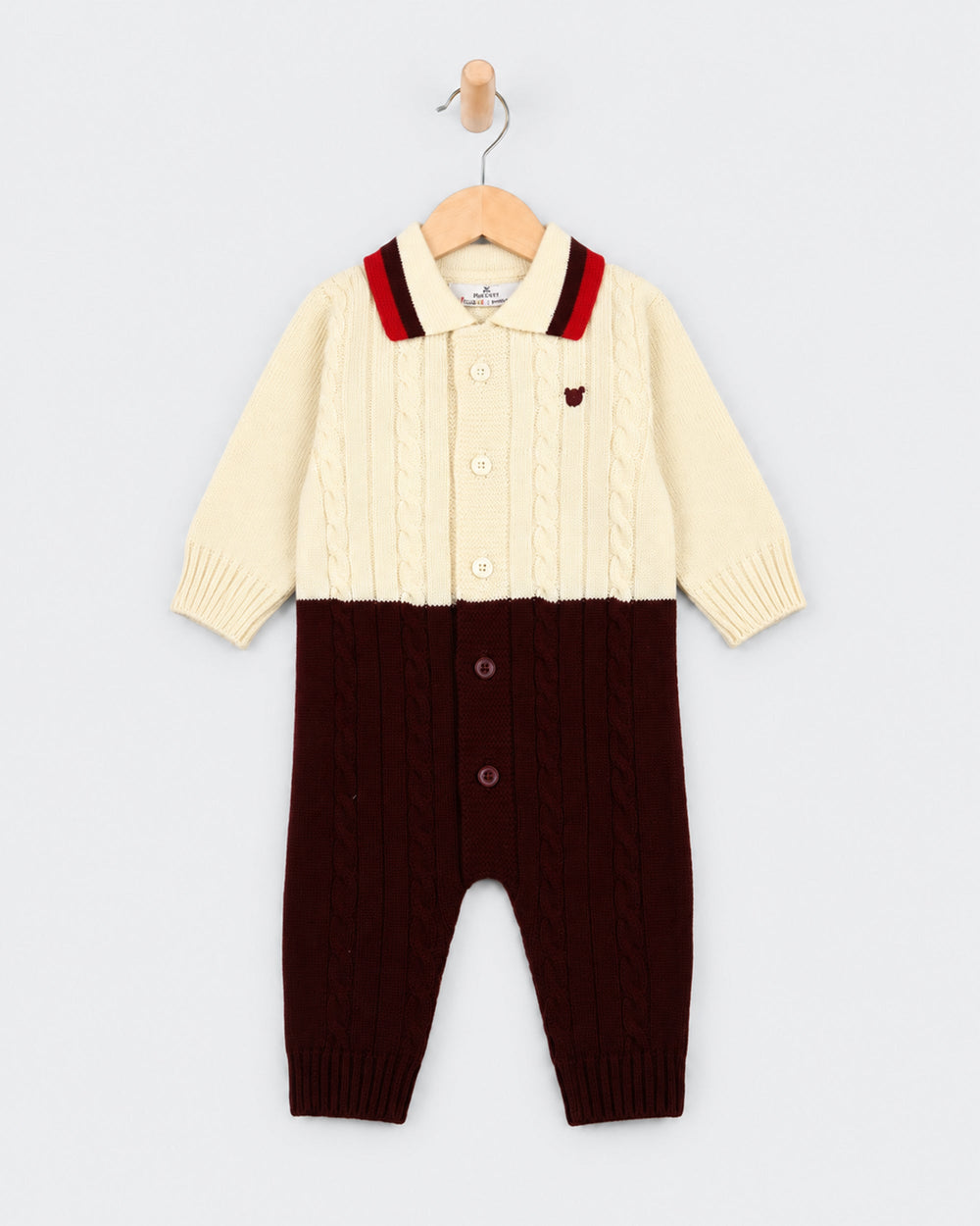 Eminent Newborn Boys Colour Block Knit Romper