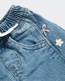 Eminent Newborn Girls Embroidered Denim Pants