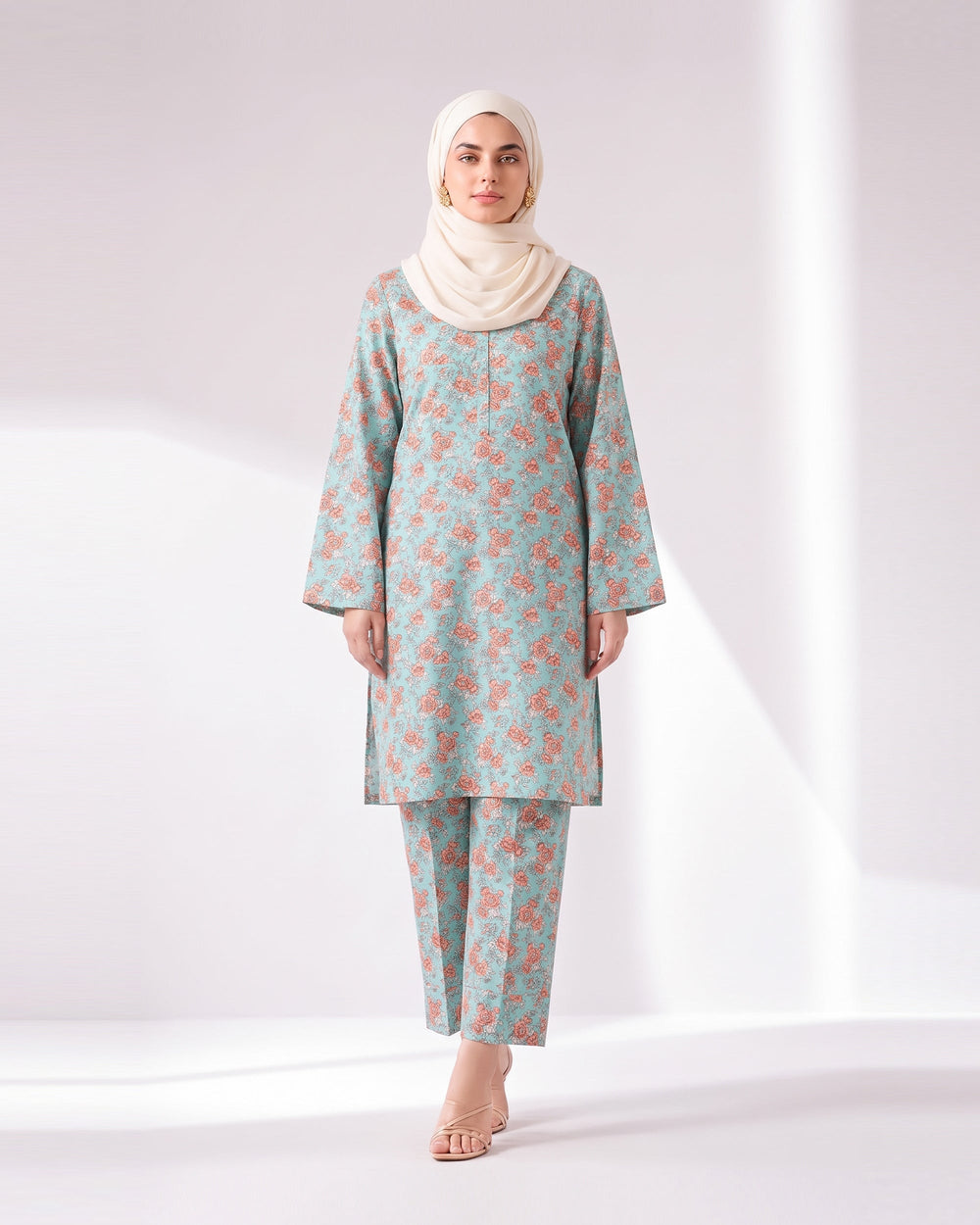 Women's Unstitched Printed 2 Pc Suit