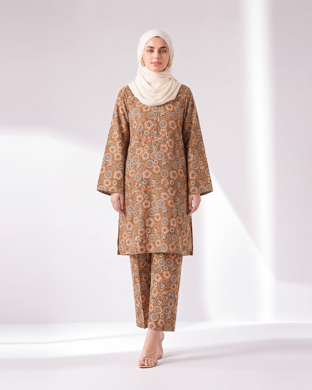 Women's Unstitched Printed 2 Pc Suit