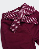 Eminent Newborn Girls Cotton Twill Bow Pants