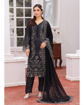 Dr Haris Winter Luxe Karandi Embroidered 3 Pc Suit