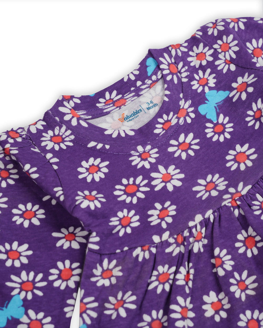 Valuables Newborn Girls Printed Frock