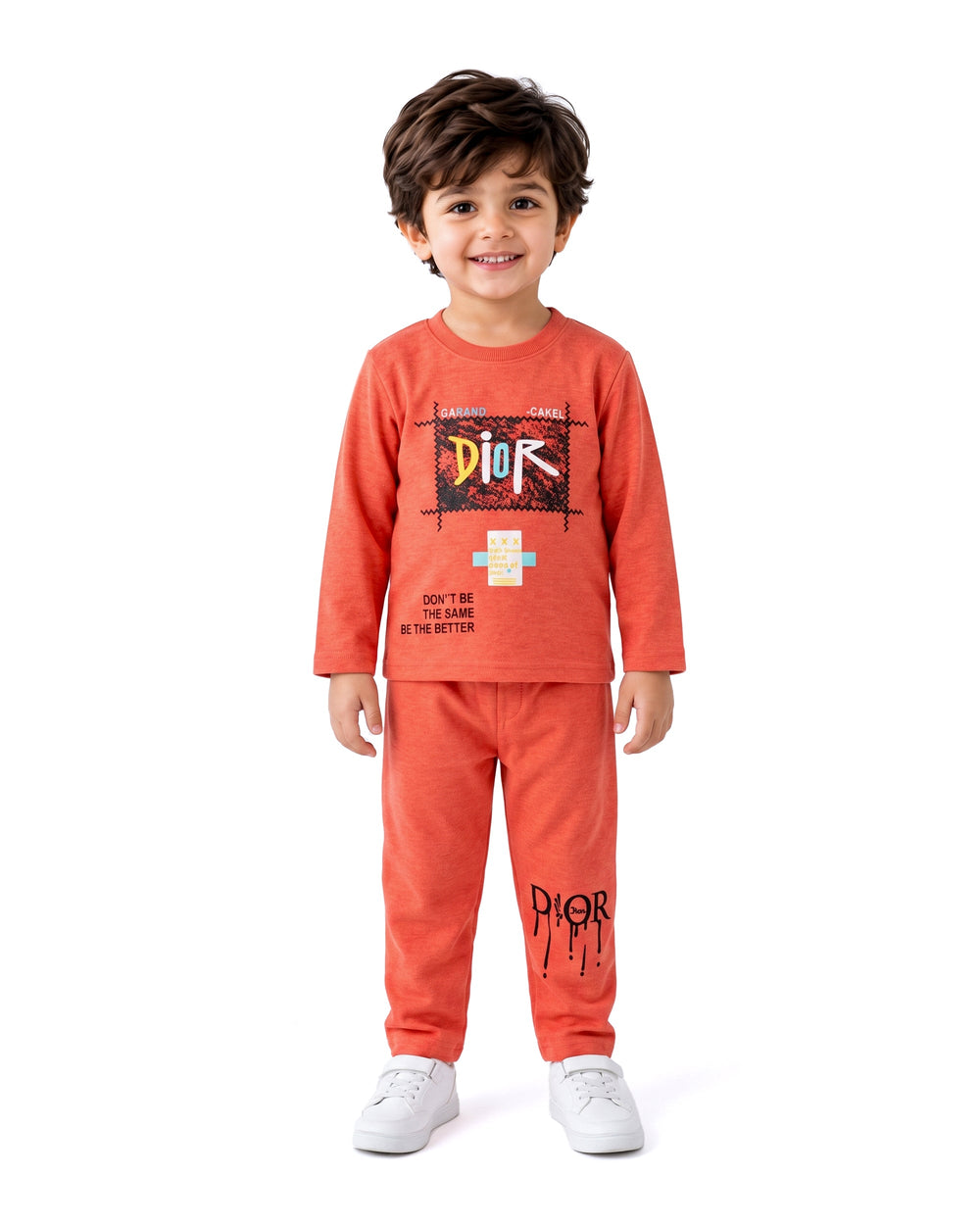Valuables Boys Printed Full Sleeves Suit