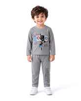 Valuables Boys Printed Full Sleeves Suit