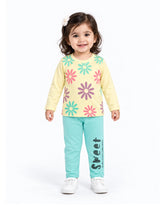 Valuables Girls Printed Full Sleeves Suit