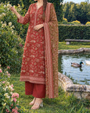 Zarineh Everyday Khaddar Printed Suit - 3 Pc