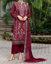 RA-Bin Hameed Tamin Viscose Fancy Embroidered Suit - 3 Pc