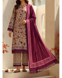 Malhar Printed Karandi Suit - 3 Pc by VS Textile