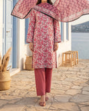 Salina Cambric Mid Summer Digital Printed Suit - 3 Pc