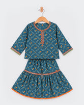 Eminent Newborn Girls Ethnic Essentials Printed 2 Pc