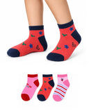Kids Ankle Socks - 3 Pc
