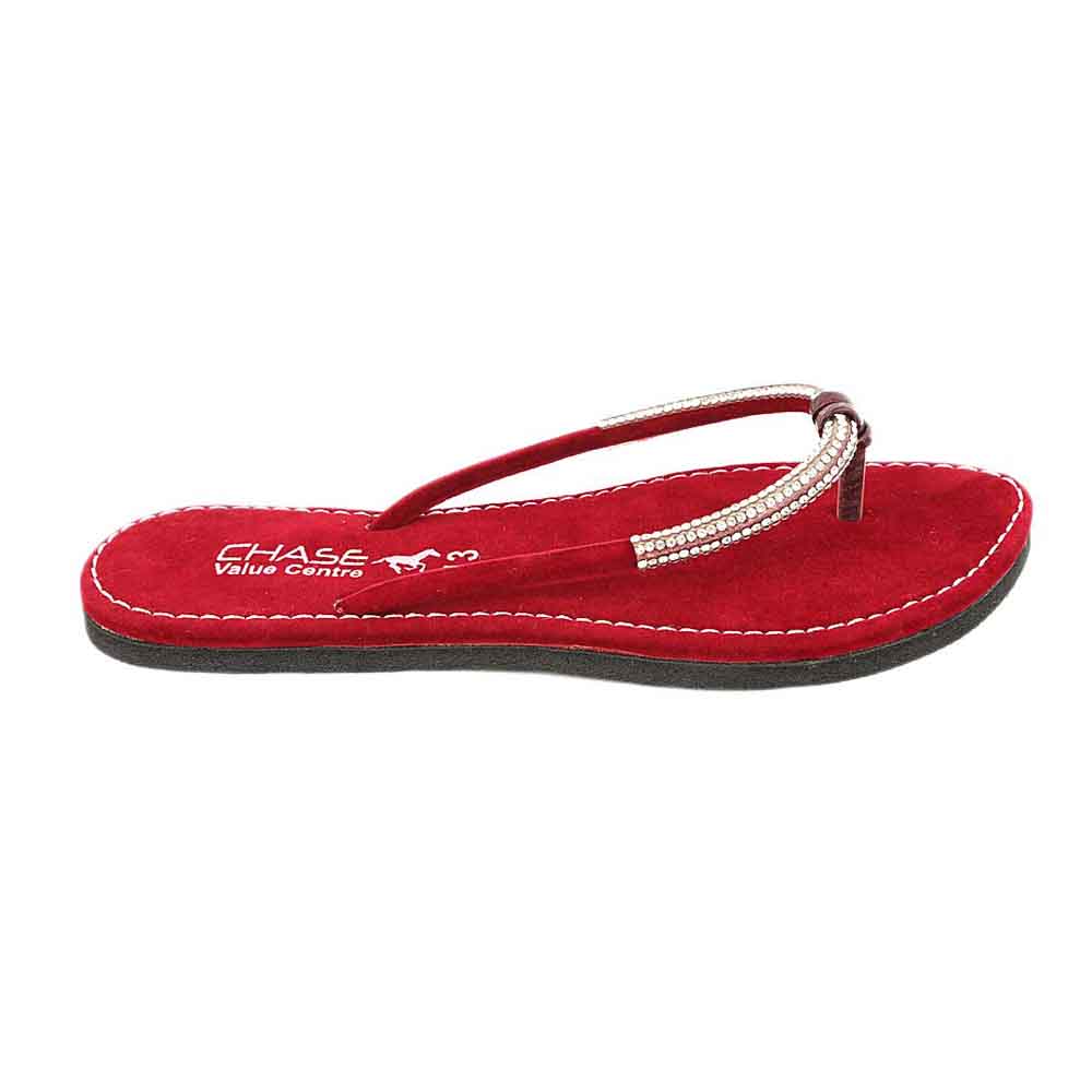 Girls Slippers - Maroon