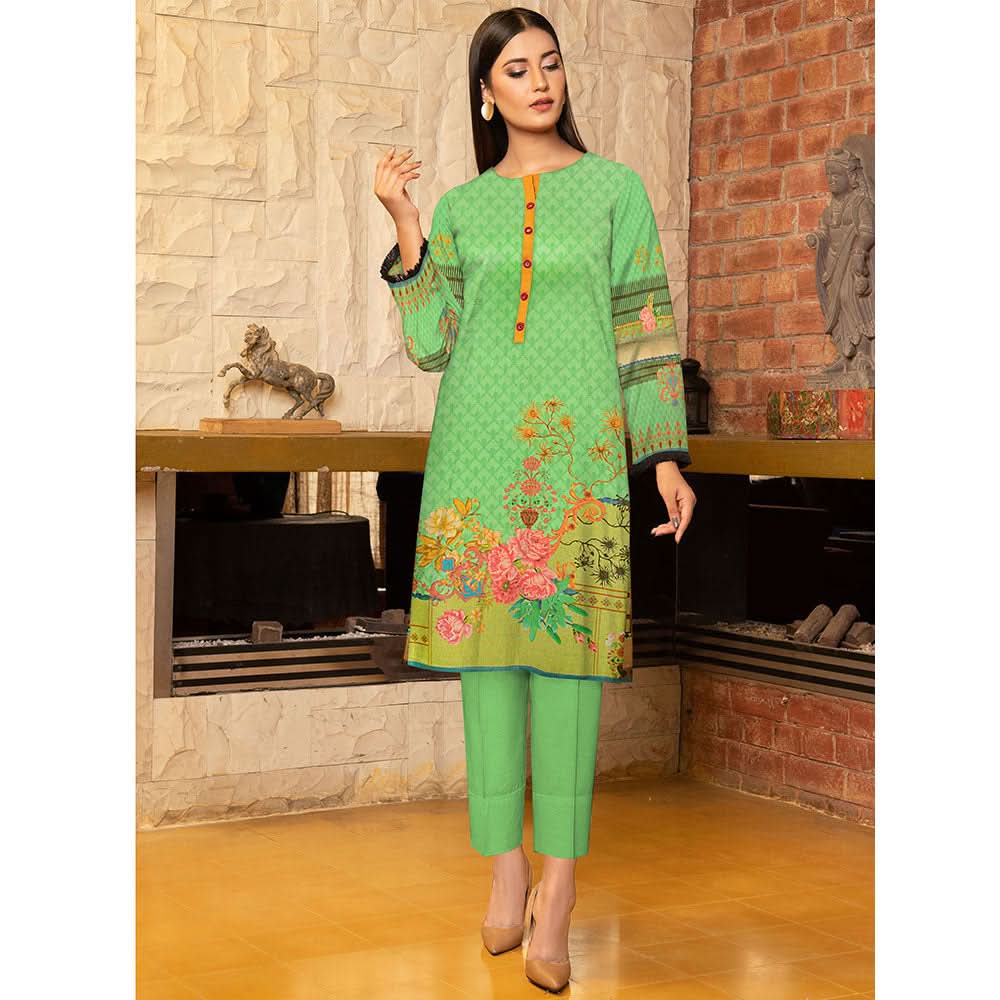 Anchal Digital Printed Masoori Un-Stitched Kurti - 09