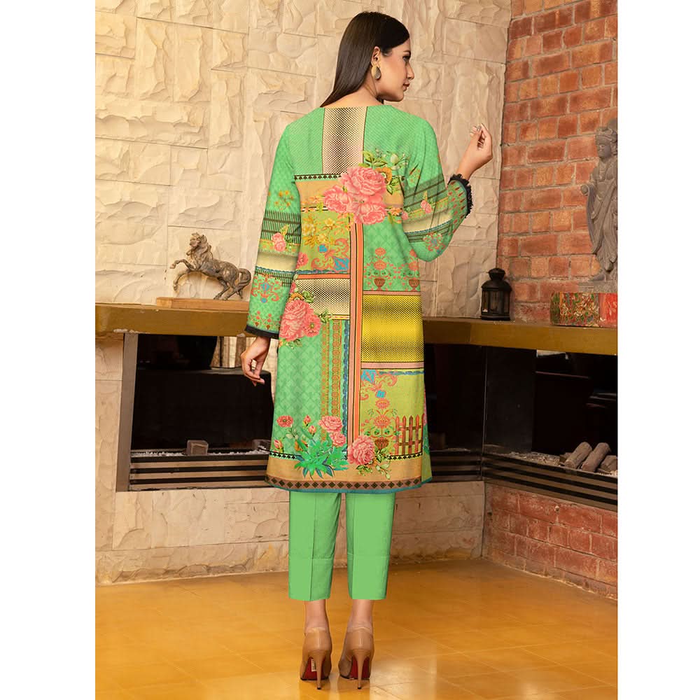 Anchal Digital Printed Masoori Un-Stitched Kurti - 09