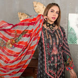 Eminent Viscose Chicken Kari 3 Pcs Un-Stitched Suit - 5