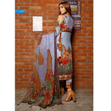 RA LE ROYAL Viscose Jacquard Printed & Embroidered 3 Pcs Un-Stitched Suit - MS-2832