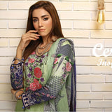 RA LE ROYAL Viscose Jacquard Printed & Embroidered 3 Pcs Un-Stitched Suit - MS-2833