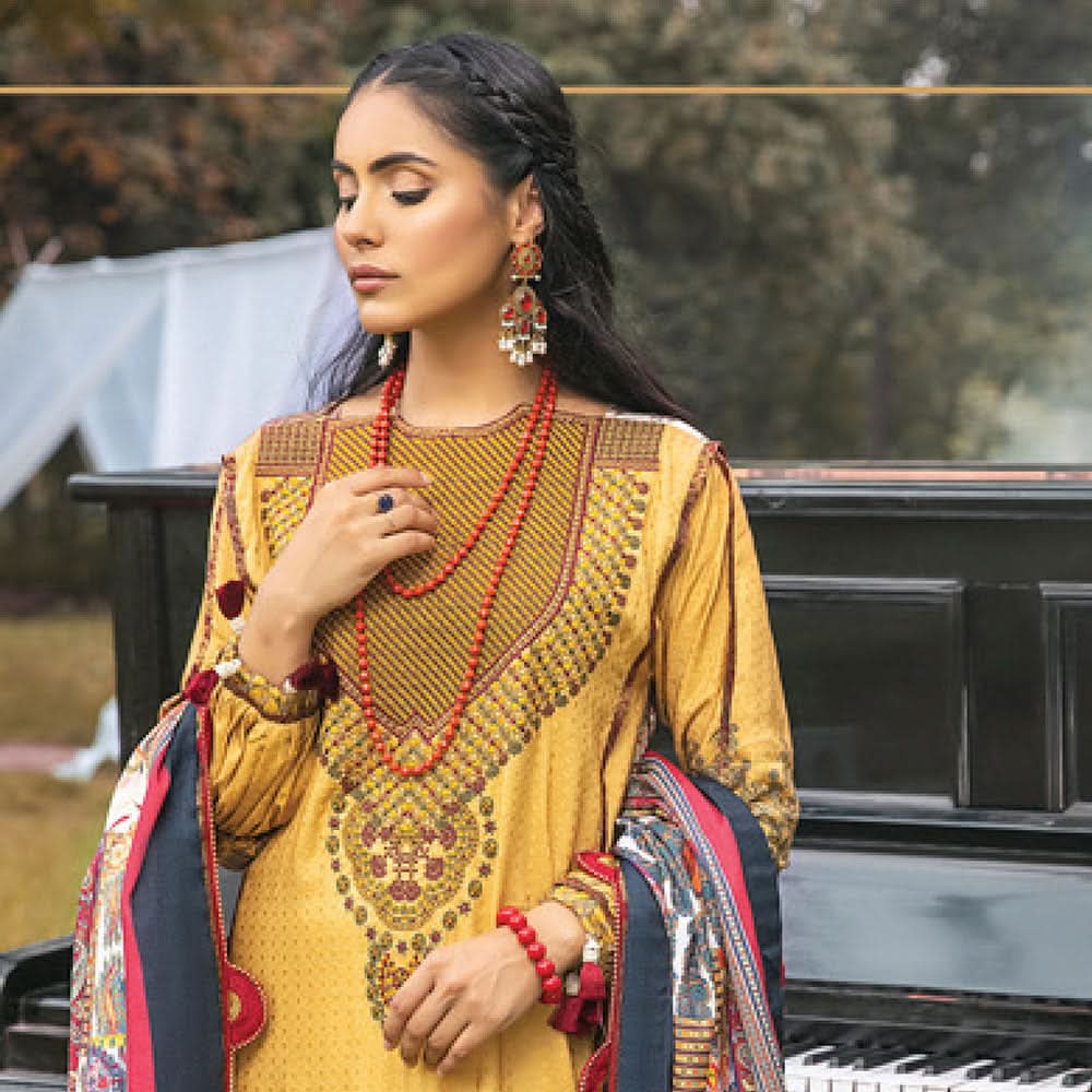 AL Zohaib unstitched 3pc Embroidered Shawl Collection