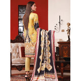 Halima Sultan Cottel Linen Digital Printed Un-Stitched 3 Pcs Suit - 2