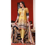 Halima Sultan Cottel Linen Digital Printed Un-Stitched 3 Pcs Suit - 2