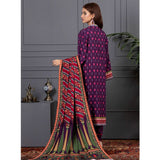 Orchid Modal Satin Digital Printed Un-Stitched 3 Pcs Suit - 7