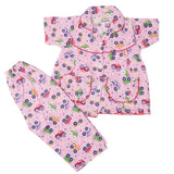 Girls Half Sleeves Sleeping Suit - Blush