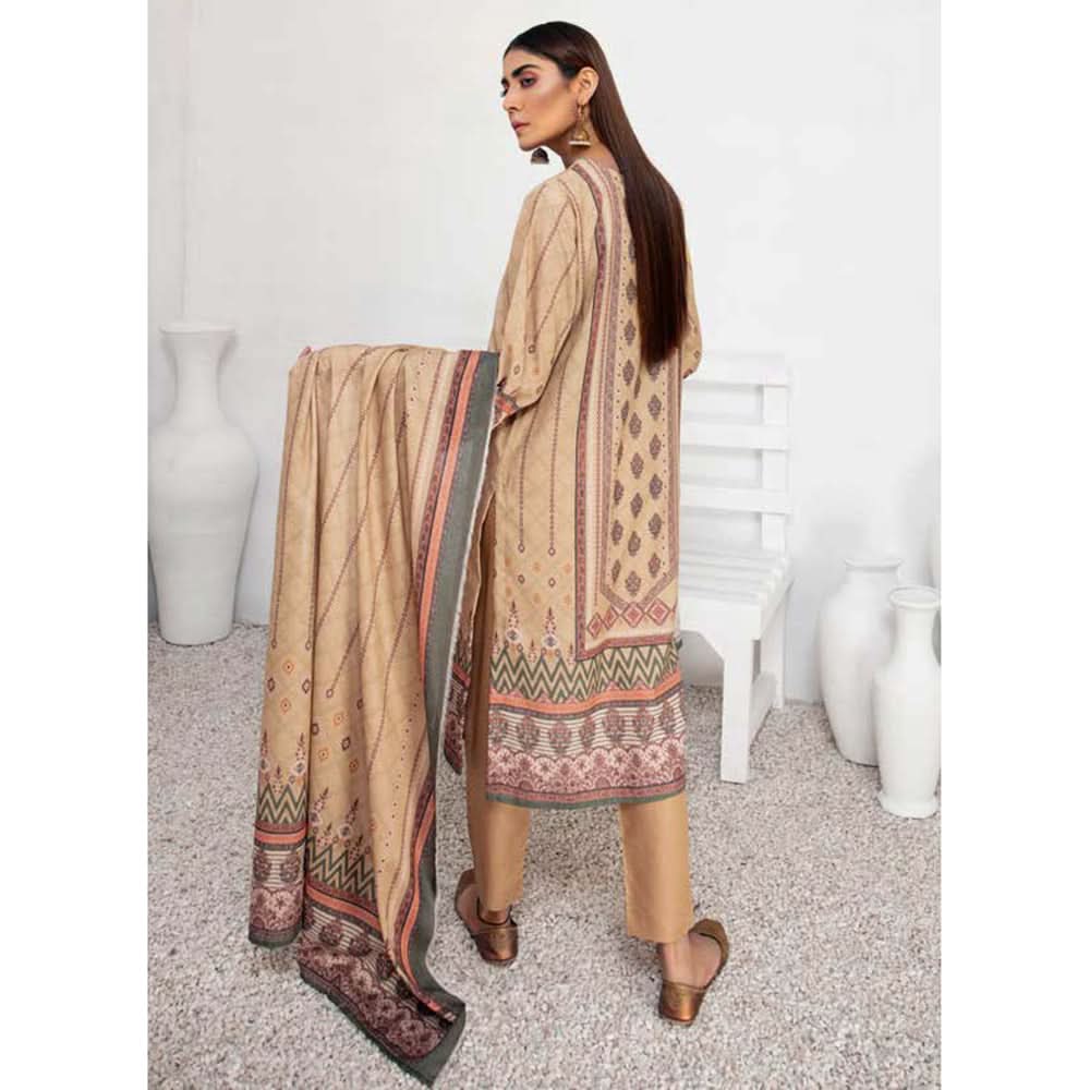 Nazik Karandi Chicken Kari Unstitched 3Pcs Suit - 6538
