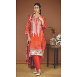 Amani Viscose Embroidered Unstitched 3Pcs Suit - 6963