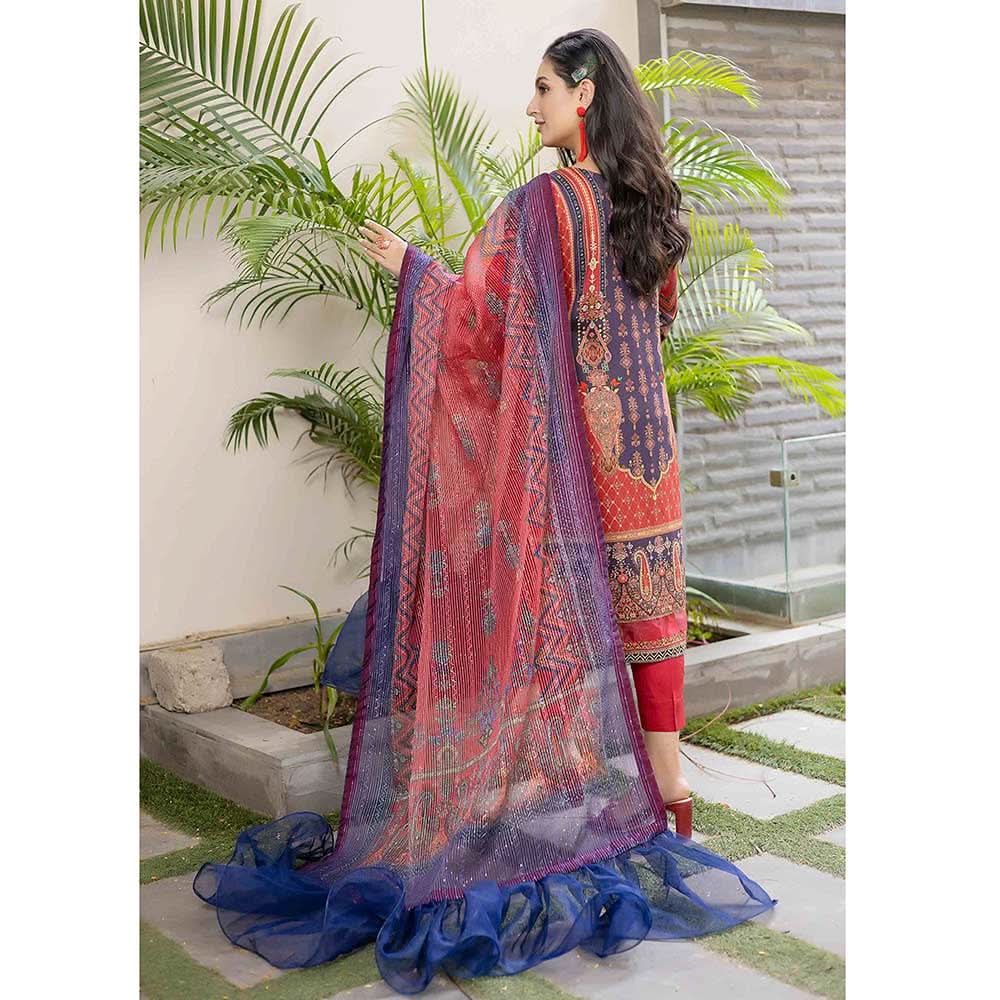 Misha Viscose Embroidered Unstitched 3Pcs Suit - D-9