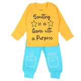 Eminent Newborn Boys 3Pcs Suit - Yellow Blue