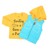 Eminent Newborn Boys 3Pcs Suit - Yellow Blue