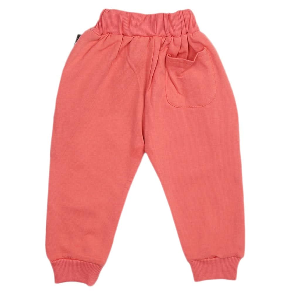Girls Terry Trouser - Tea Pink