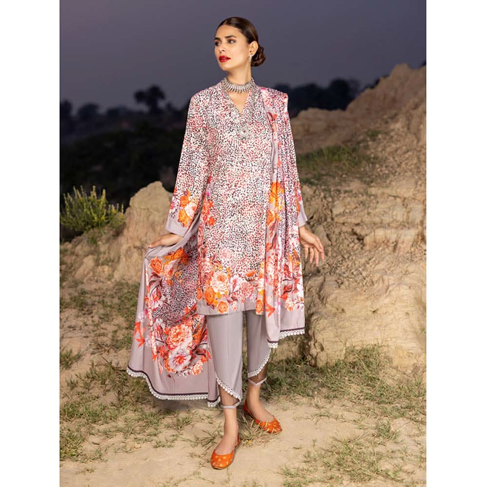 Salina Linen Unstitched 3Pcs Suit - 2