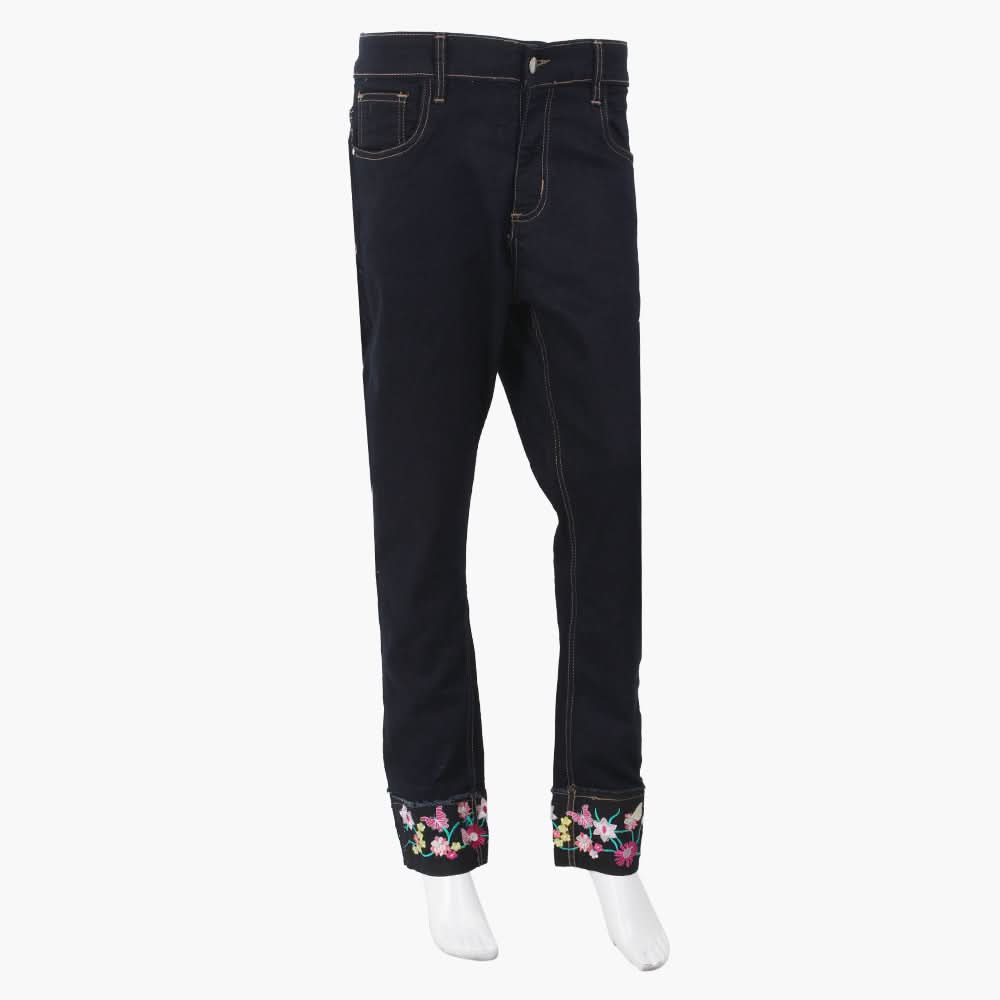 Women's Denim Pant - Navy Blue