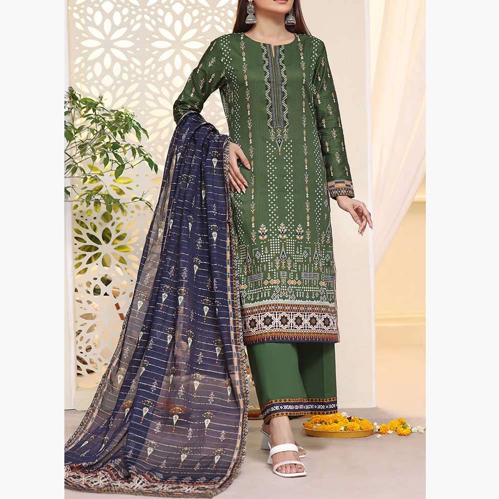 Anmol Cottel Linen Printed Unstitched 3Pcs Suit - 248