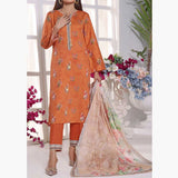 Anmol Cottel Linen Printed Unstitched 3Pcs Suit - 251